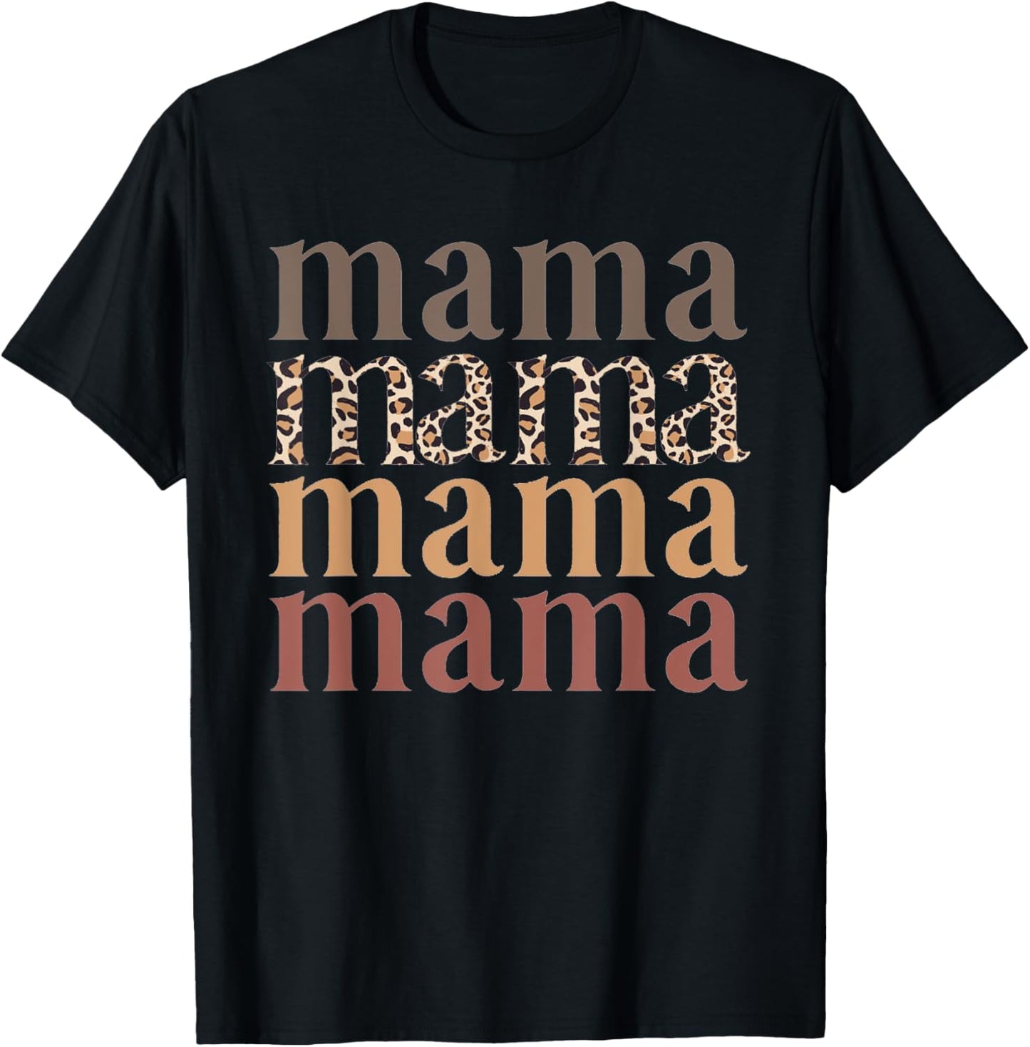 Mama for Women Cheetah Print Leopard Mom Apparel Comfort Fit Hot Right Now