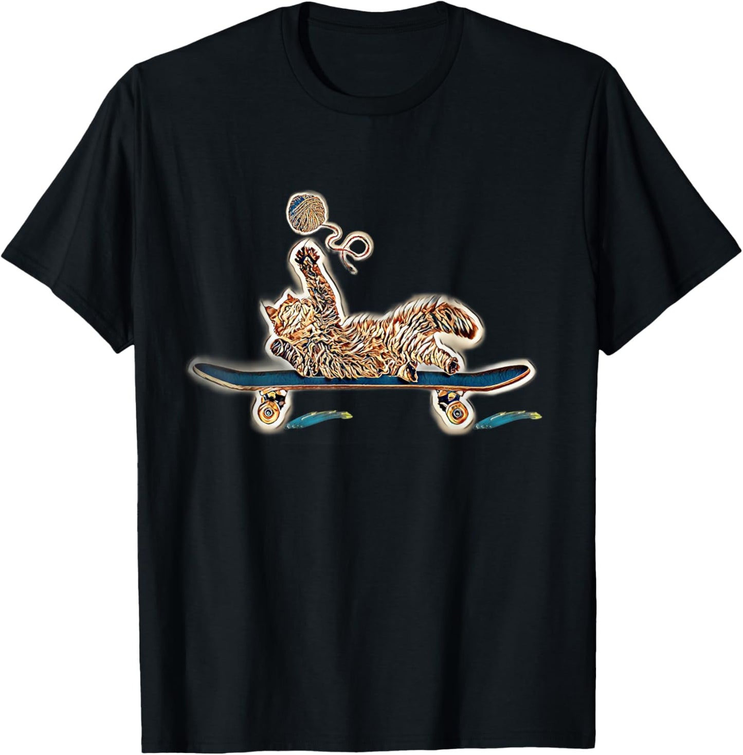 Funny Skateboarding Cat with Yarn Yarn Supply | High Search Volume | High CTR Title
