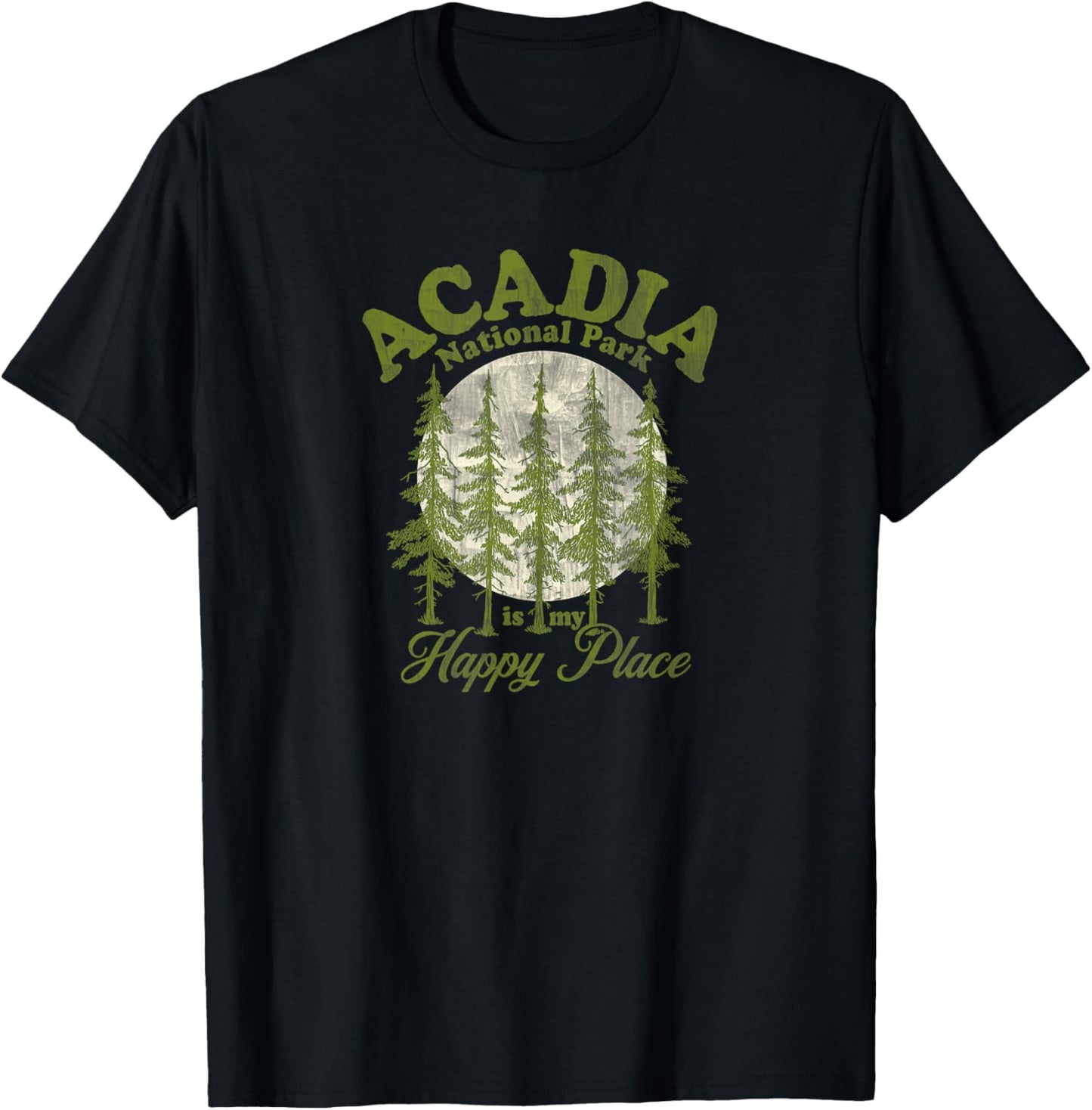 Acadia National Park Happy Place Graphic Apparel | US Viral Pick | High CTR Boost
