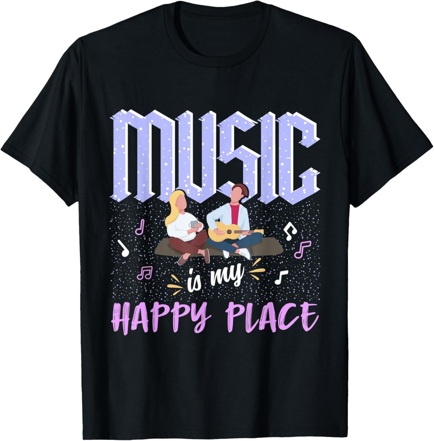 Music Is My Happy Place Inspiring Music Novelty Apparel | US Viral Pick | High CTR Boost