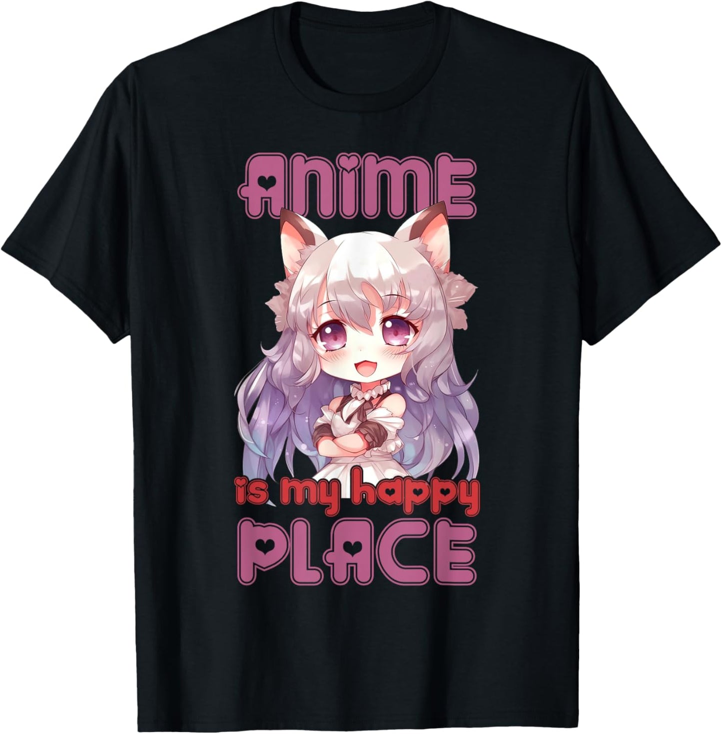 Anime is My Happy Place Kawaii Girl - Funny Fan Lover Apparel | Bestseller Style | Daily Wear Essential