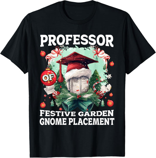 Festive Garden Gnome Placement- Christmas Gardening Plants Apparel | Premium Quality | Daily Wear Essential