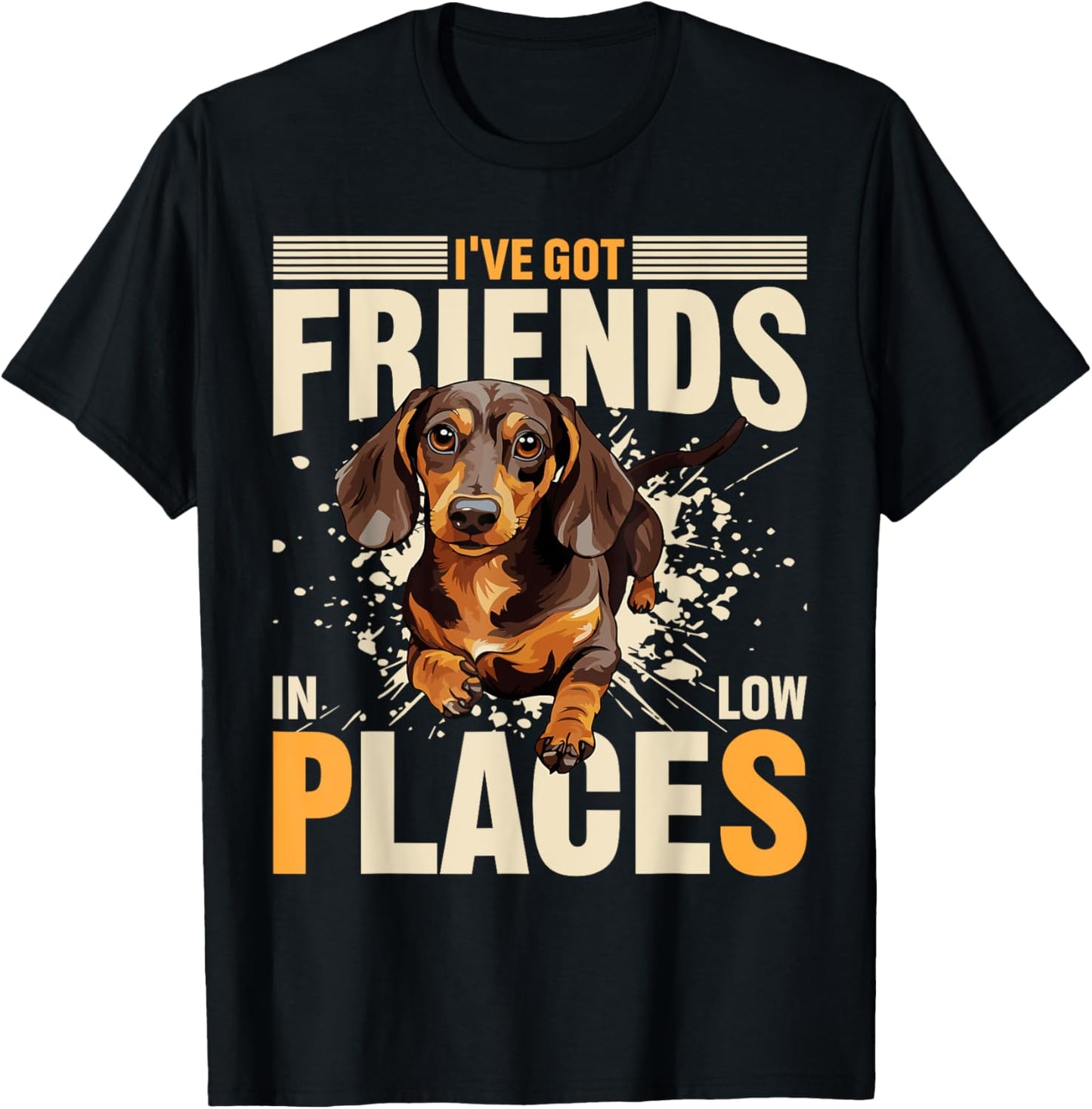 I've Got Friends in Low Places Dachshund Lovers Apparel | Premium Quality | Aesthetic Casual Look
