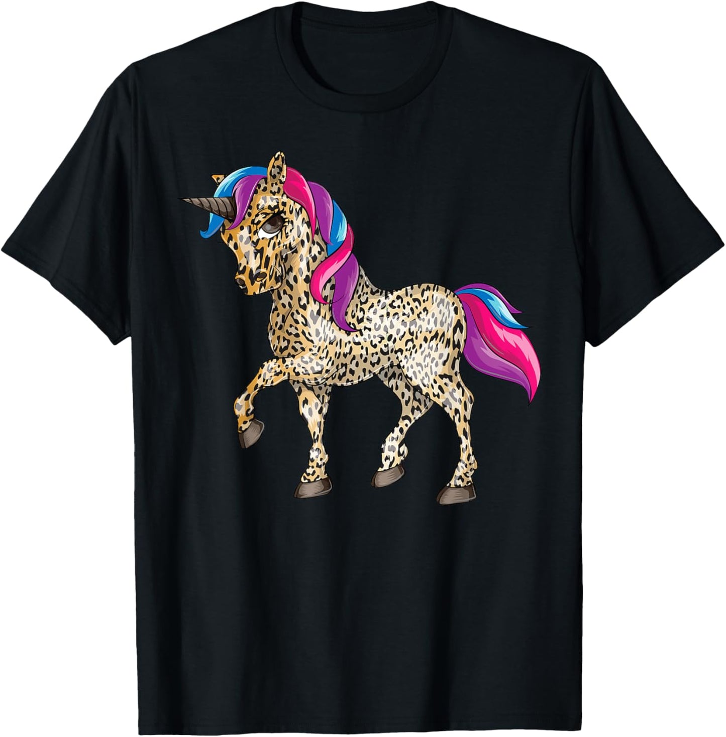 Funny Leopard Print Unicorn Gift Cute Imaginary Creature Apparel Viral TikTok Find Gift Ready