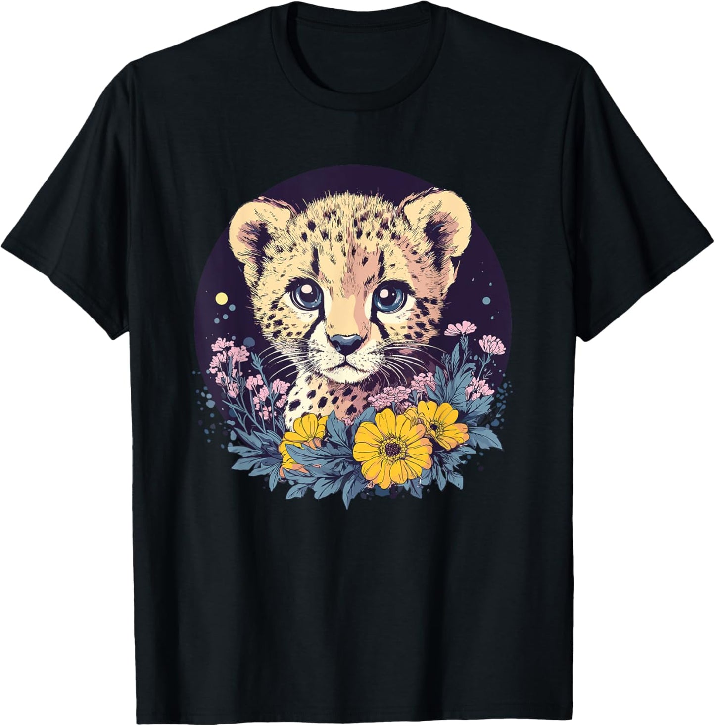 Cheetah Cub Surrounded By Wildflowers Apparel High Search Demand Hot Right Now