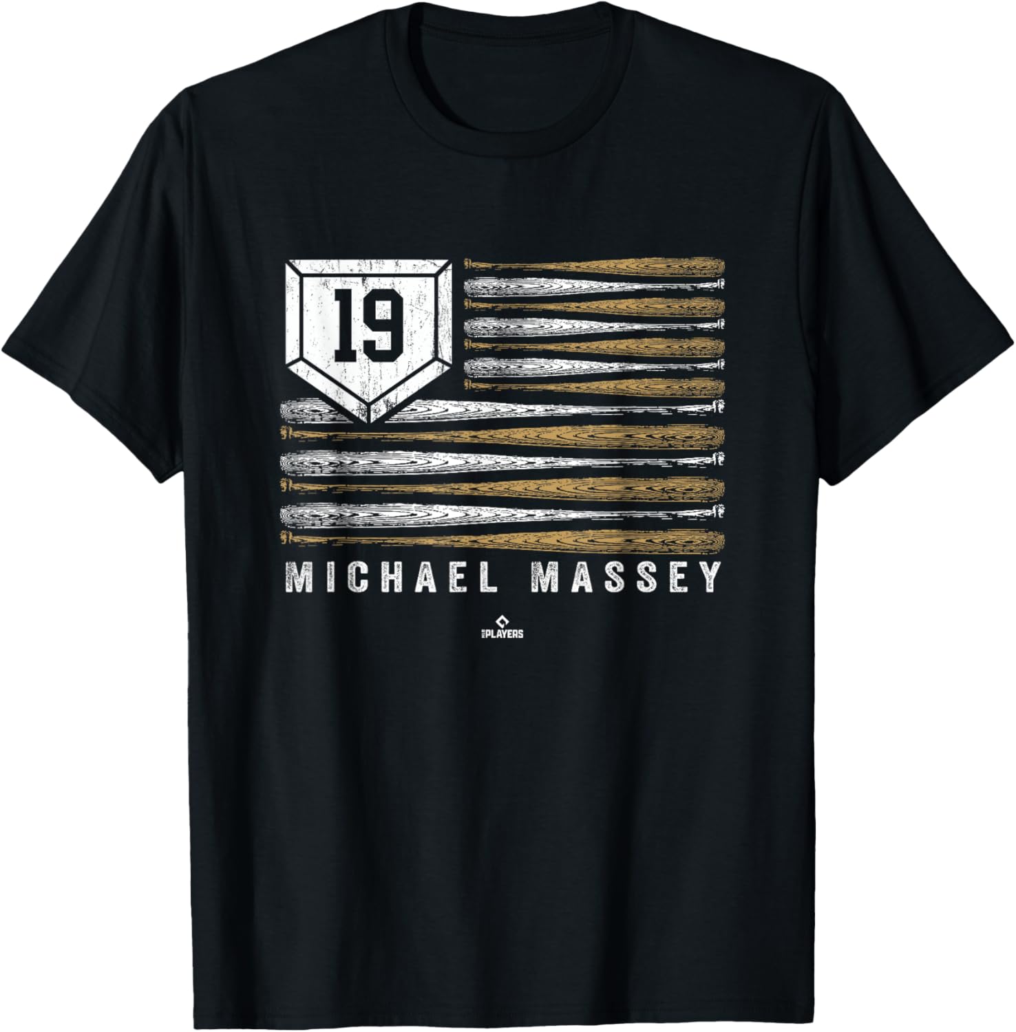 Vintage US Flag Baseball Stripes Michael Massey MLBPA Apparel | Everyday Casual Wear