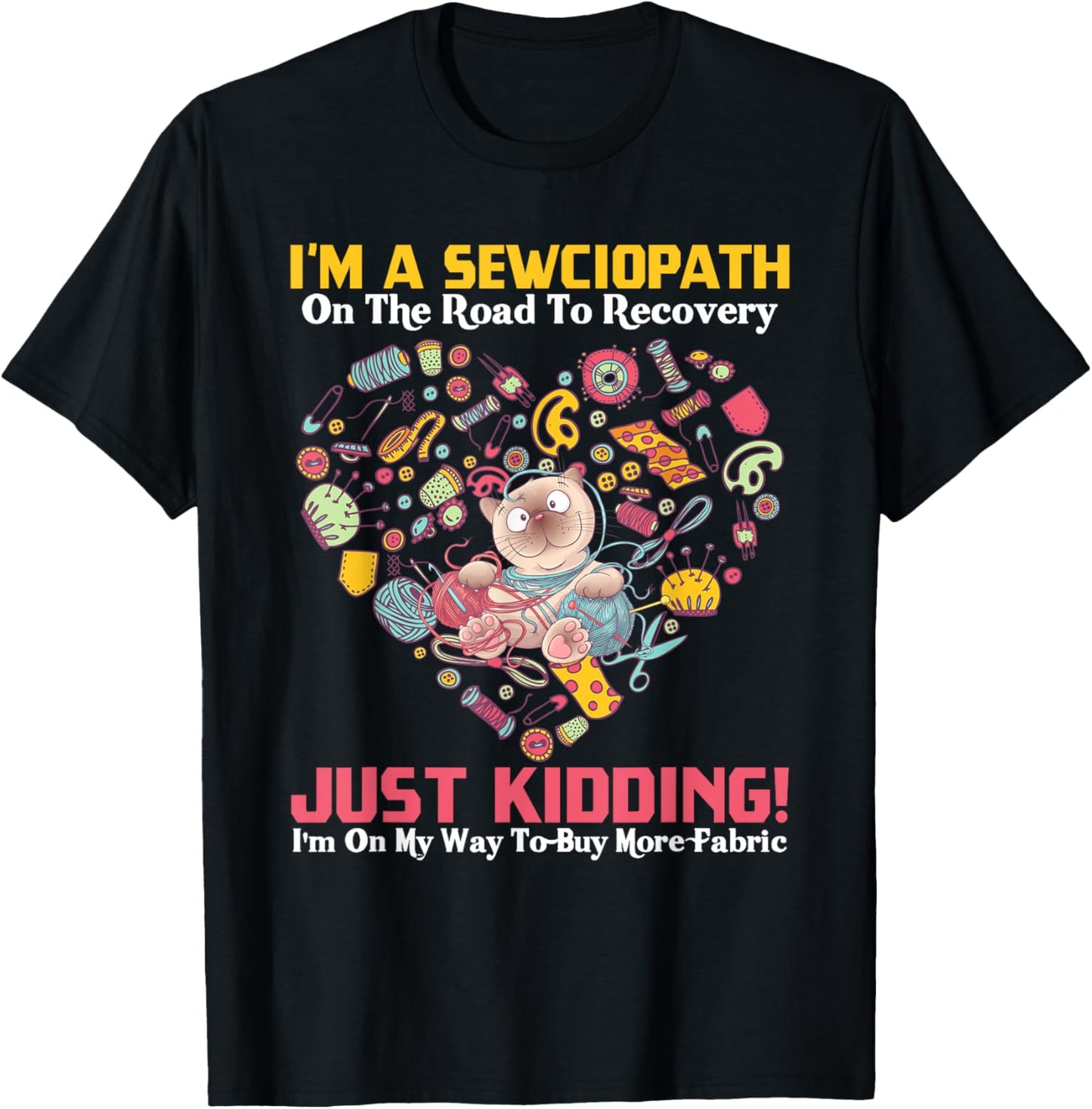 Oh Yes I u2019m A Sewciopath A Funny And Cute Brown Cat with Yarn Yarn Supply | Top Rated | Best Seller Choice