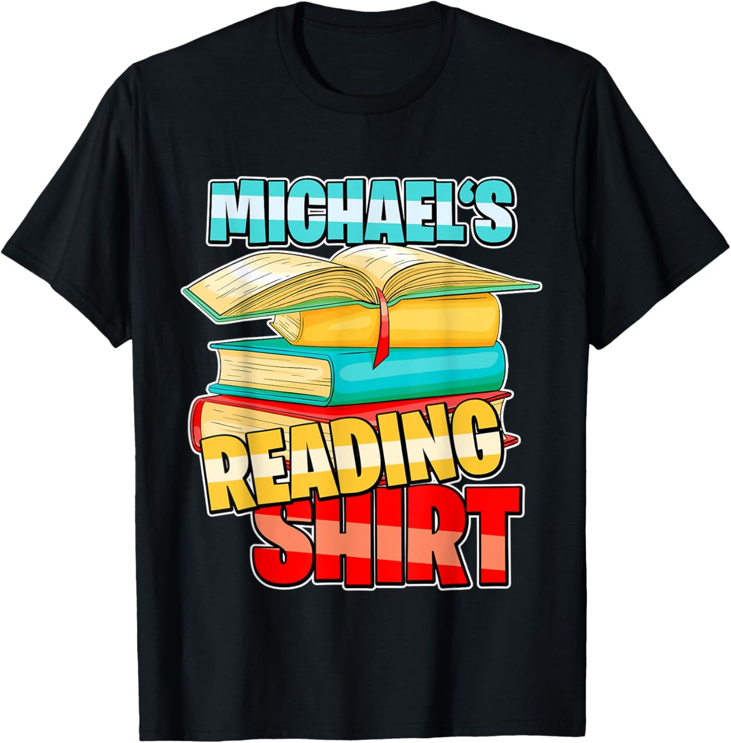 Michael's Reading Shirt - Personalized Book Reading T-Shirt | Trending 2025