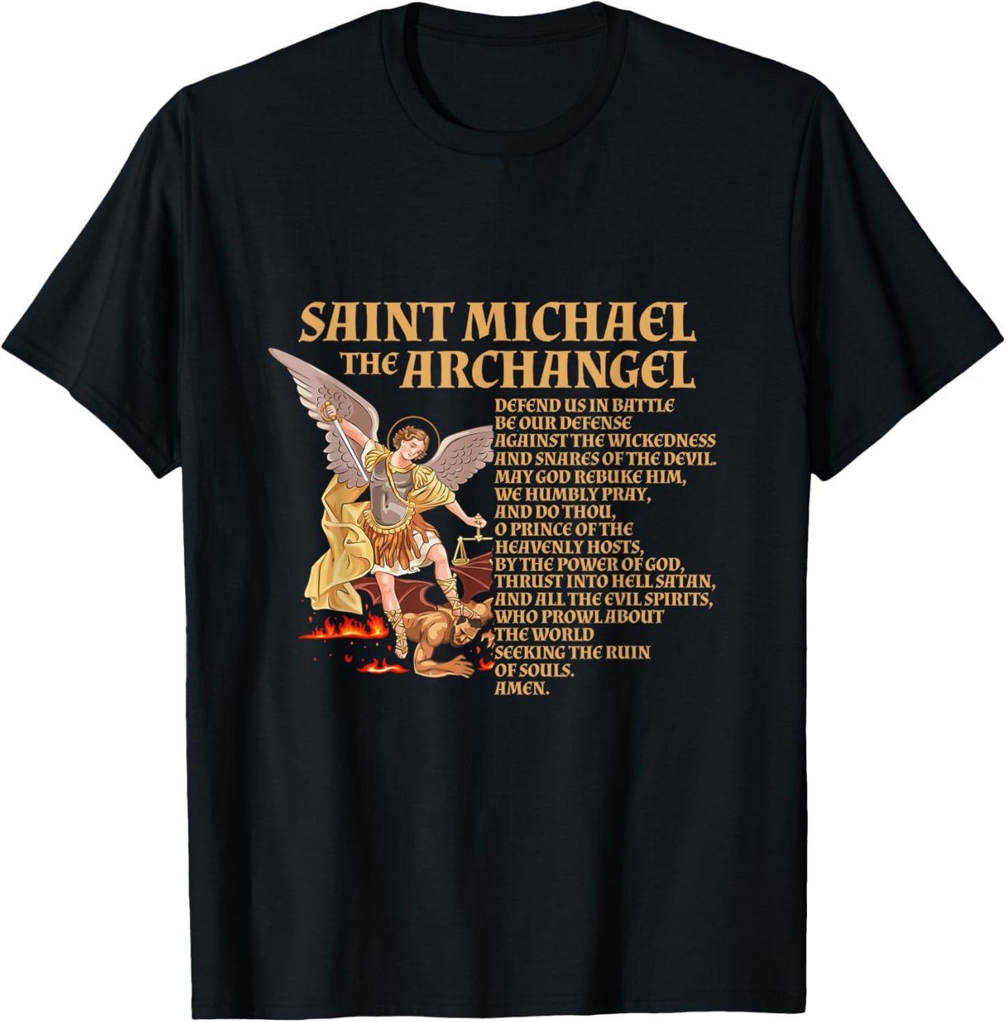 St Michael the Archangel Prayer Apparel | Trending 2025