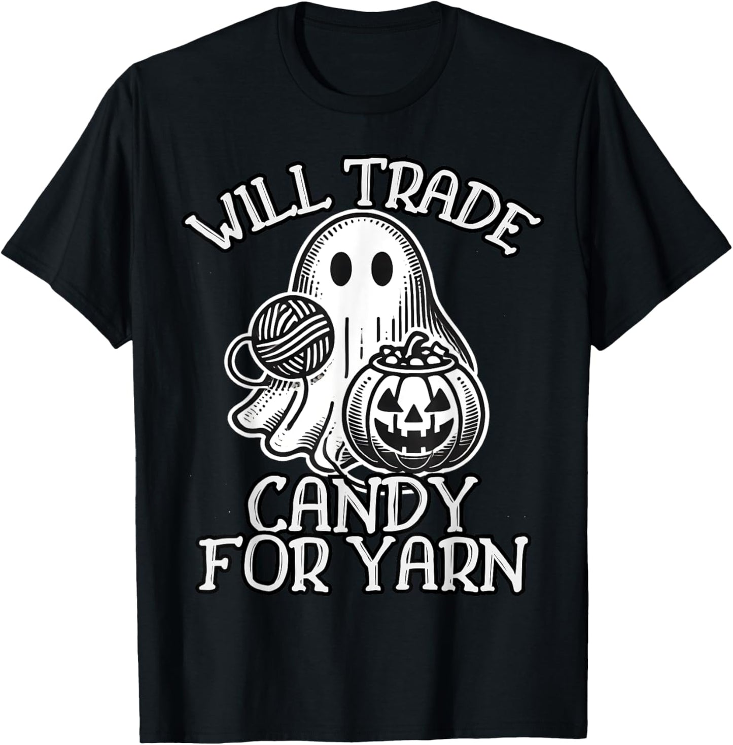 Will Trade Candy For Yarn Funny Knitting Crochet Halloween Yarn Supply | Viral US Pick | Customer Favorite