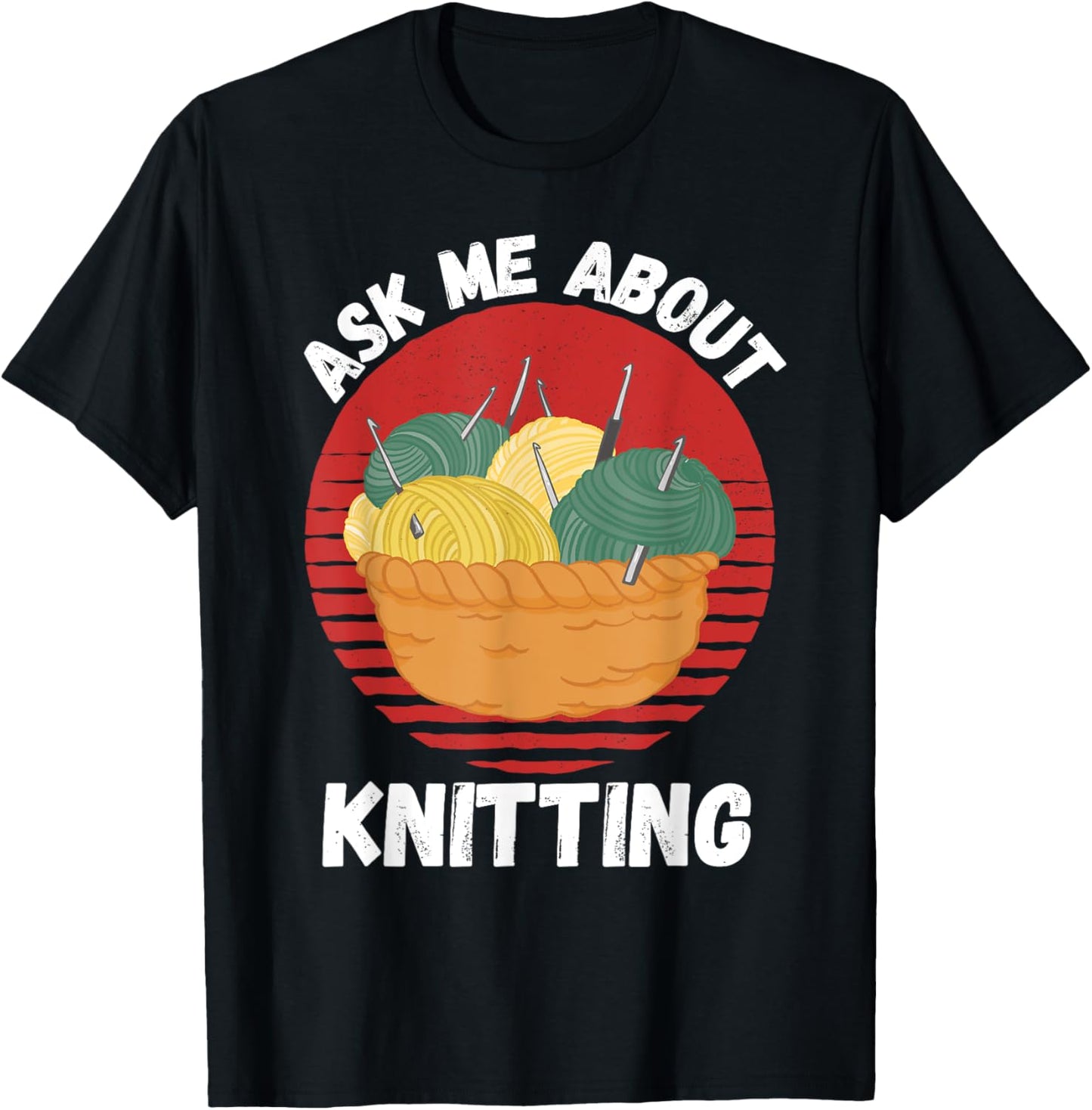 Retro Knitting Ask Me About Knitting Yarn Lover Yarn Supply | High Search Volume | High CTR Title
