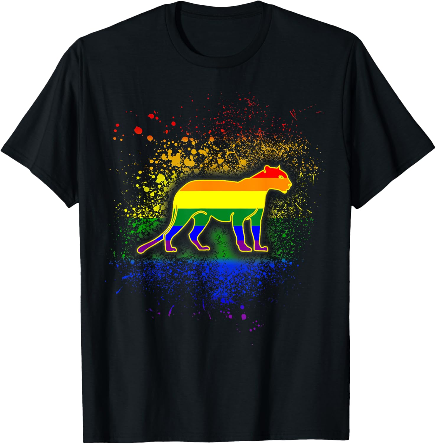 Cheetah LGBT Pride Shirt T Shirt High Search Demand Everyday Wear