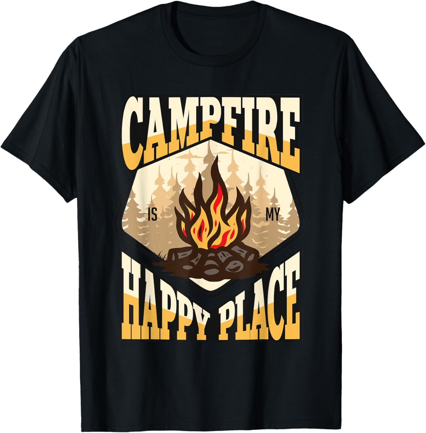 Camping -Campfire Happy-Place Apparel | High Search Volume | Customer Favorite