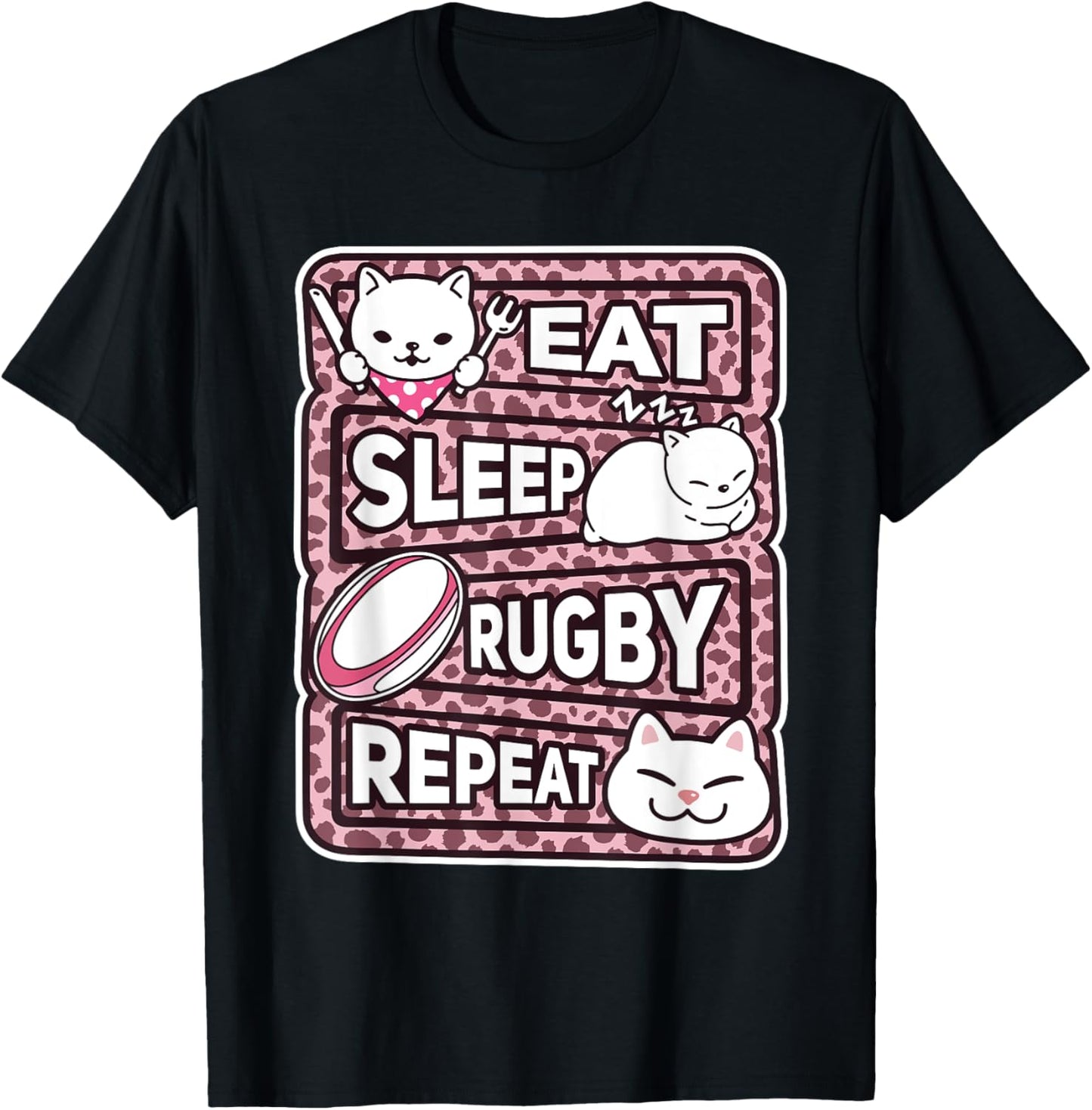 Eat Sleep Rugby Repeat Boys Girls Kids Rugby Lover Outfit Apparel Comfort Fit Gift Ready