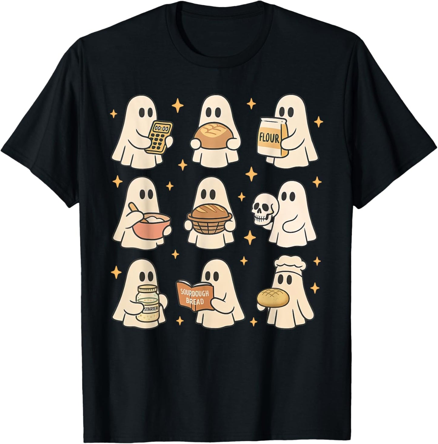 Sourdough Bread Halloween Cute Ghost Homemaker Baking Baker Apparel | Trending 2025 | Aesthetic Fit