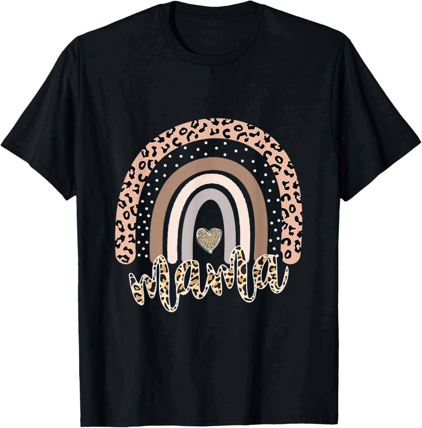 Mama Leopard Rainbow Cheetah Print Mommy Mother s Day Apparel Premium Print Gift Ready