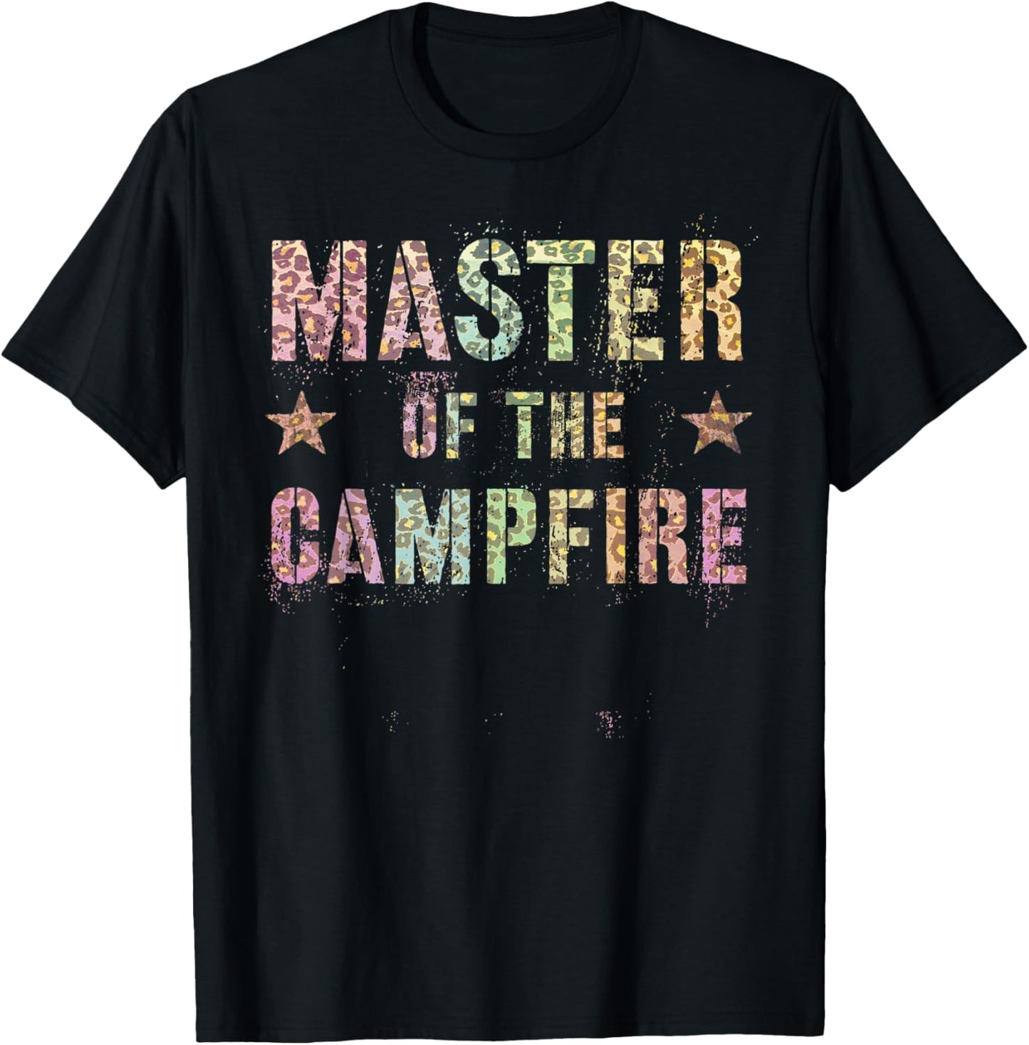 MASTER OF THE CAMPFIRE Leopard Print Hiking Camping Life Apparel Premium Print Fan Favorite
