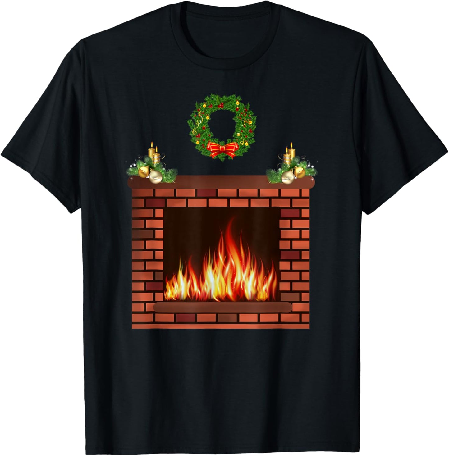 Funny novelty cool xmas gifts ugly style fireplace shirt T-Shirt | High Search Volume | Top Rated Comfort