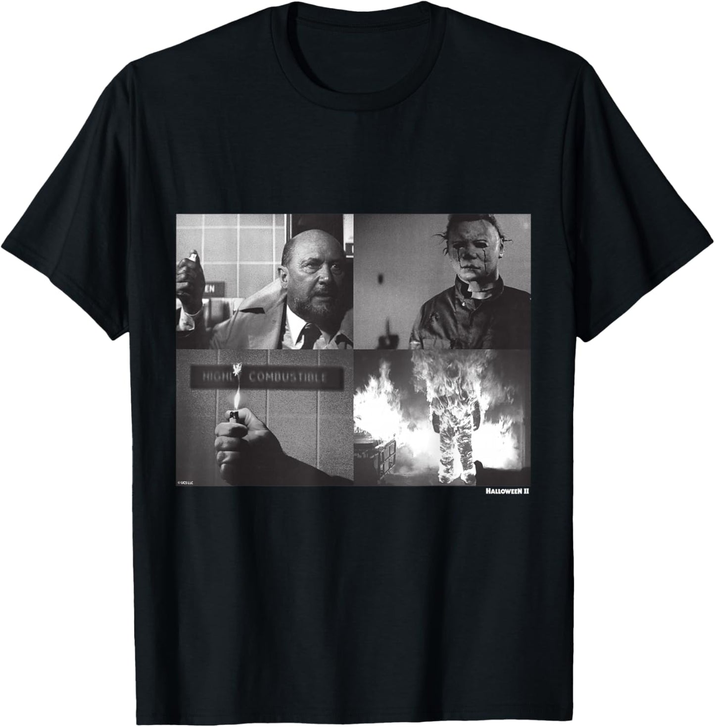 Halloween II Michael Myers and Dr Loomis Fire Apparel | Everyday Casual Wear