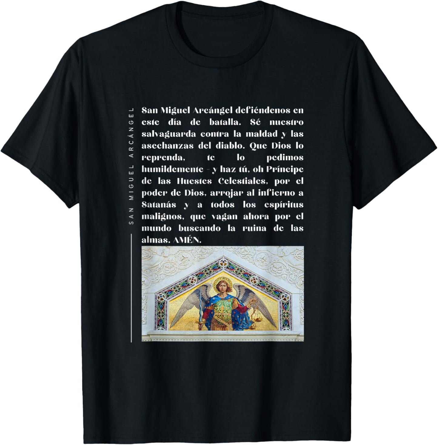 Saint Michael Archangel Prayer Spanish Espanol St Michael Apparel | Viral Streetwear Style