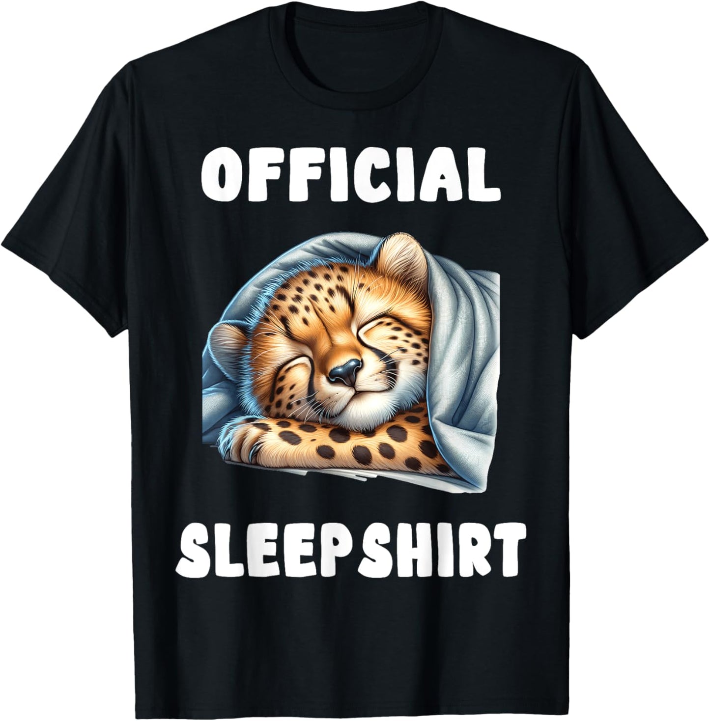 Cheetah Official Sleepshirt Pajamas Nightgown T Shirt Premium Print Everyday Wear