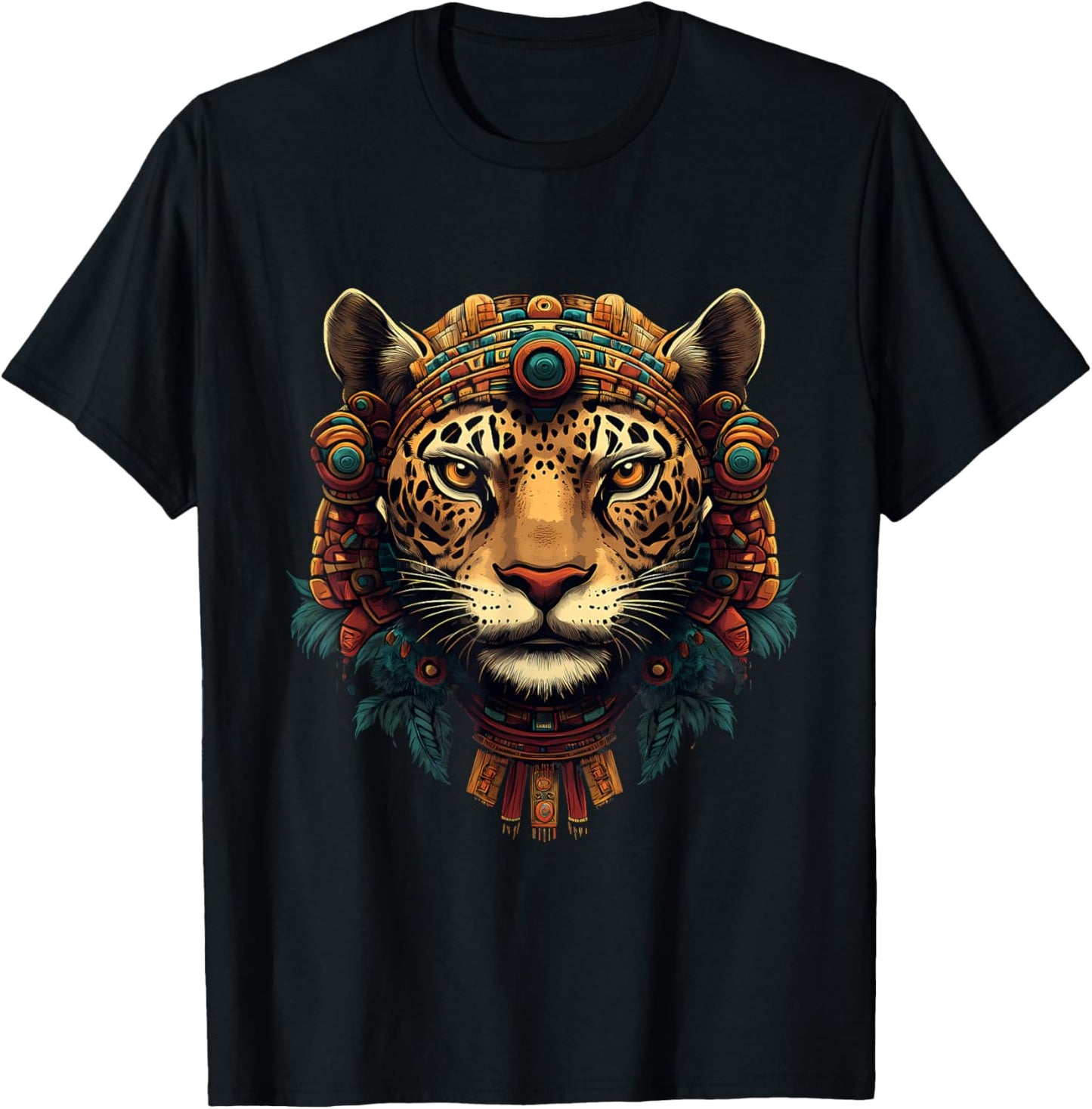 Native Mexican Pride Mayan Mexican Mythology Cheetah Aztec Apparel Streetwear Style Hot Right Now