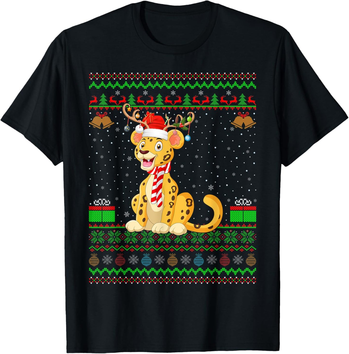 Cheetah Lover Santa Hat Matching Ugly Cheetah Christmas Apparel Viral TikTok Find Gift Ready
