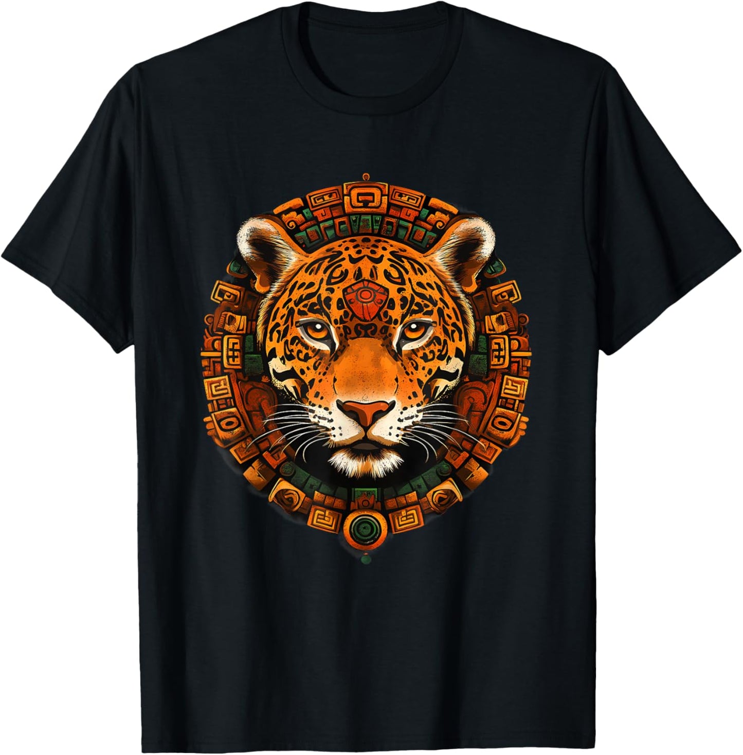 Mexican Mythology Cheetah Native Mexican Pride Mayan Aztec Apparel Trending US Fan Favorite