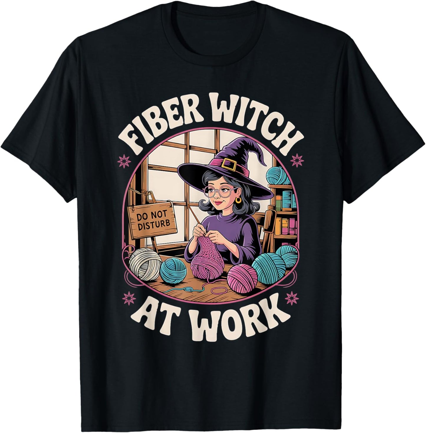 Fiber Witch At Work Funny Design For Yarn Crafters Halloween Yarn Supply | Premium Quality | High CTR Title