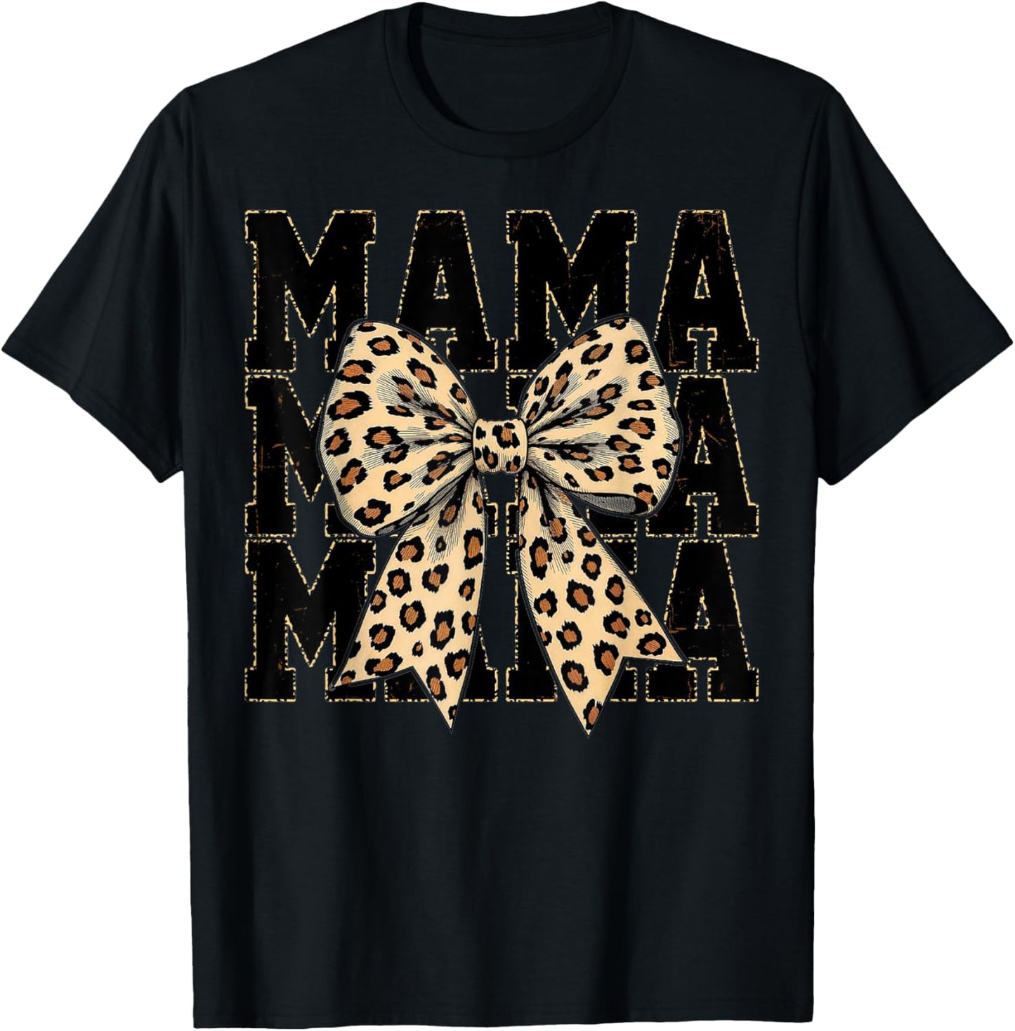 Leopard Print Mama Coquette Cheetah Bow Mom Life Trendy Mama Apparel Premium Print Everyday Wear