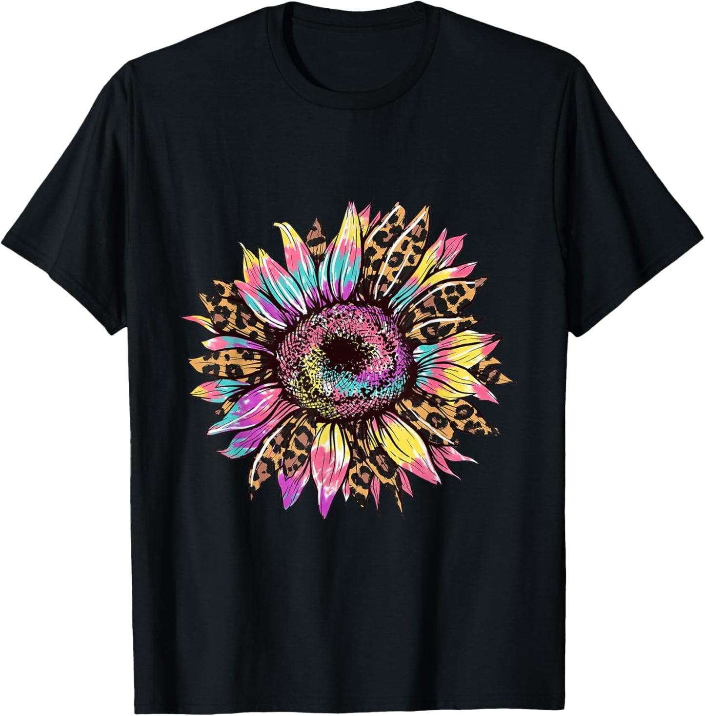 Tie Dye Sunflower Leopard Cheetah Print Apparel Comfort Fit Gift Ready
