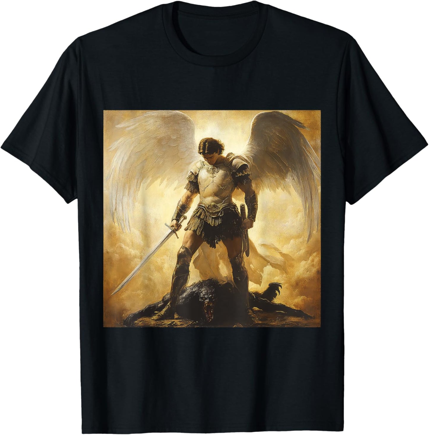 St Michael Defeated Satan Archangel Spirituality Apparel | Everyday Casual Wear