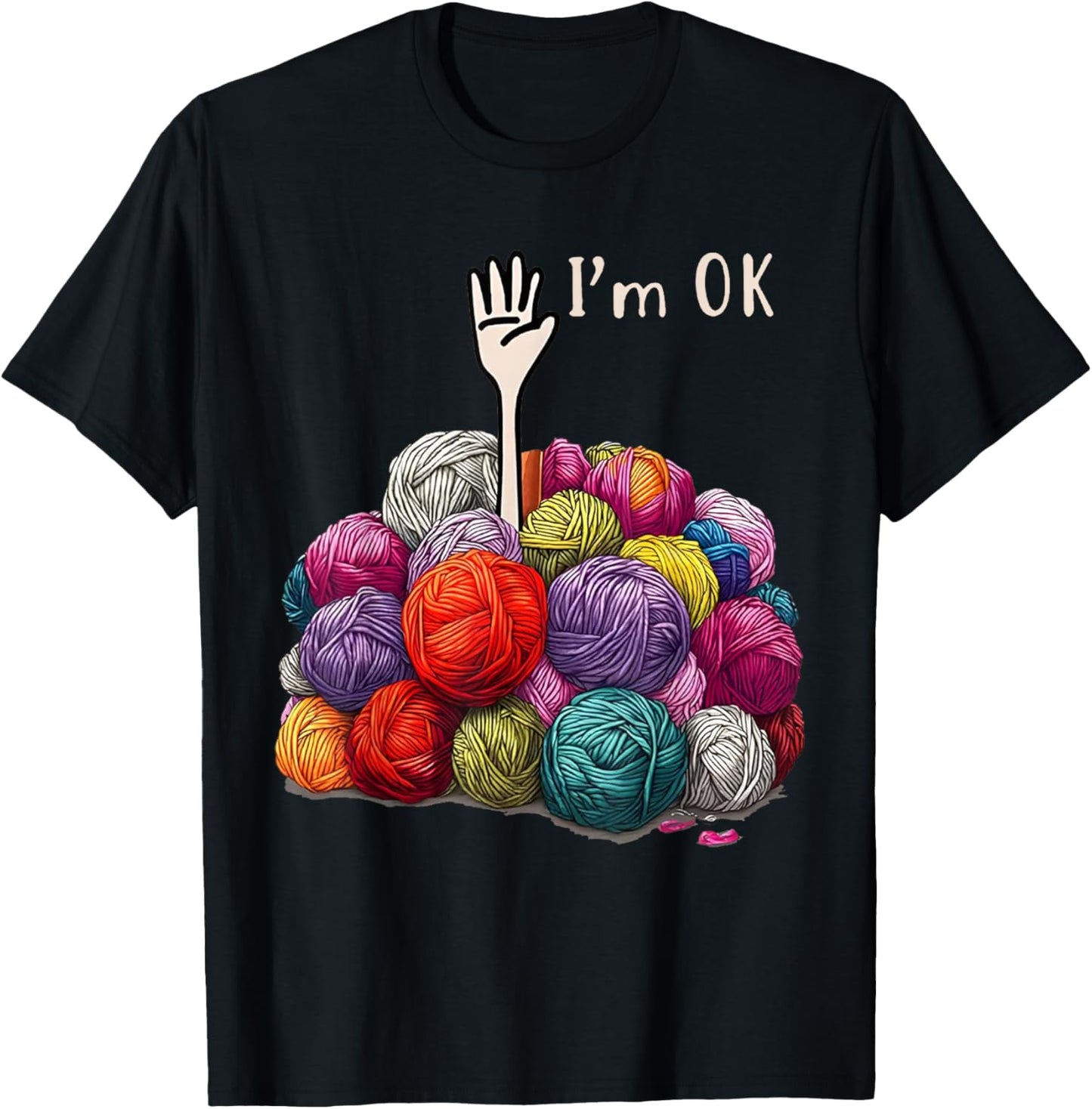 Full of Yarns I'm Ok Crocheting Yarn Lover Yarn Supply | High Search Volume | Perfect for Crafters