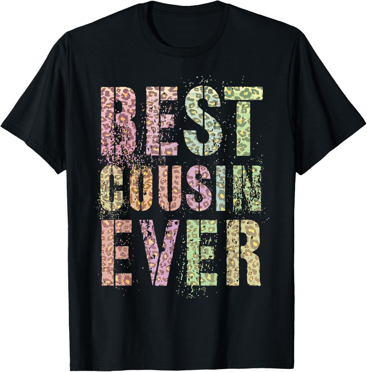 BEST COUSIN EVER Leopard Print Funny Grammy Grandpa Apparel Comfort Fit Hot Right Now