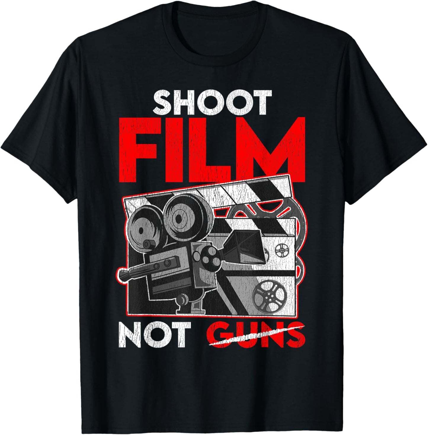 Shoot Film Not Guns Peaceful Filmmaker Director Apparel | Premium Quality | Comfort Daily Wear
