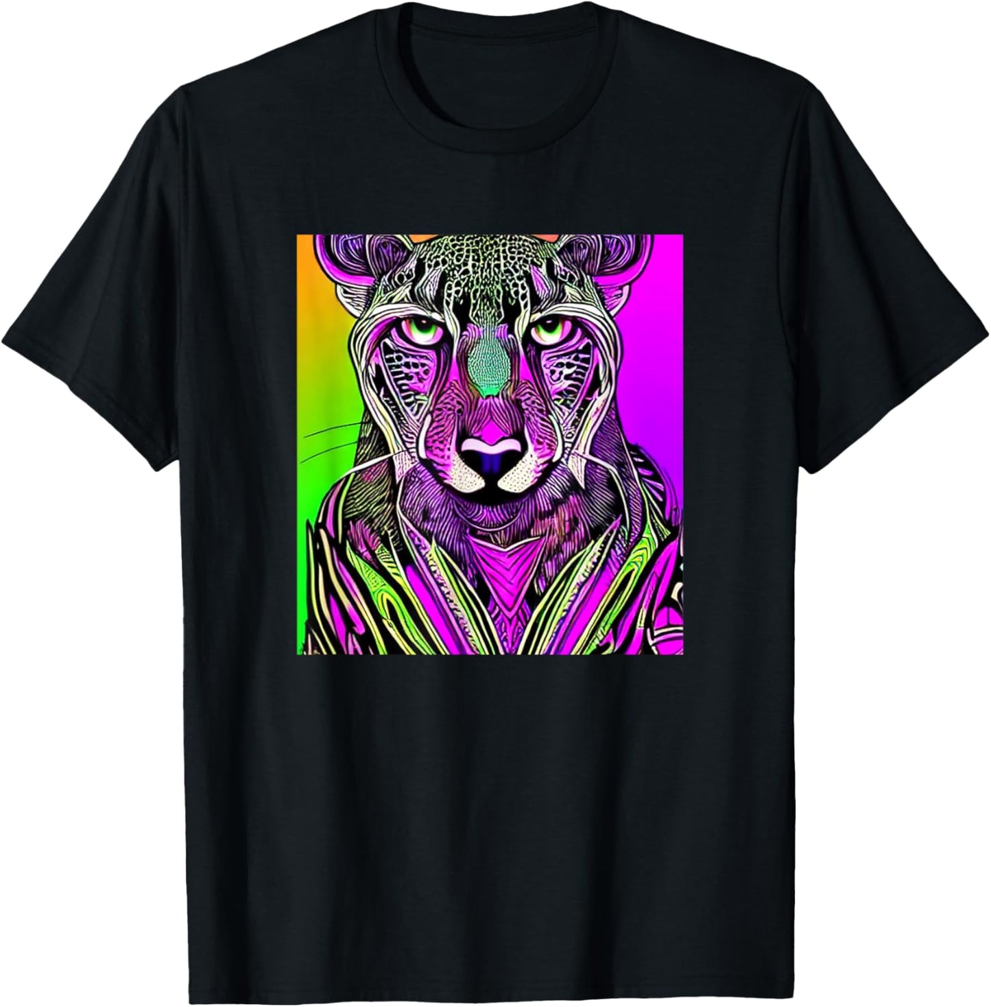 Cheetah artistic colorful Cheetah Lover Apparel Viral TikTok Find US Top Pick