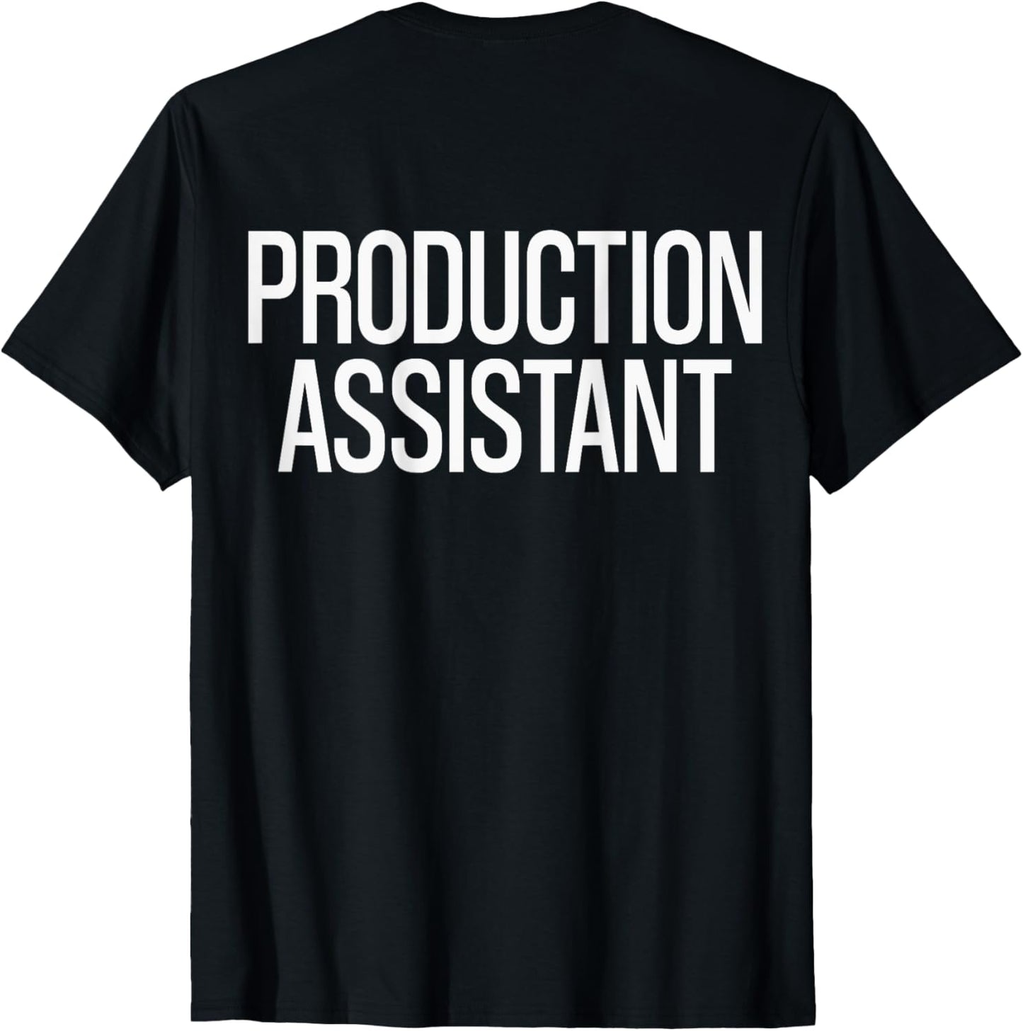 Bold Production Assistant Text PRINT ON BACK Film Crew Apparel | Trending 2025 | Must-Have Style