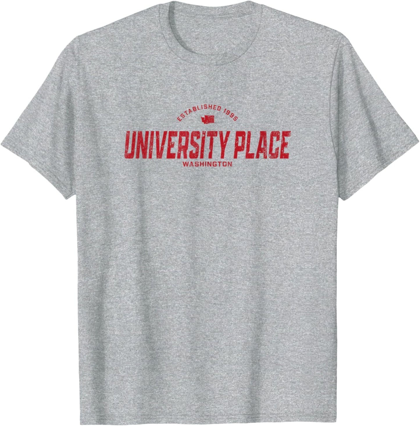 University Place Washington WA Vintage Athletic Red Sports L Apparel | Trending 2025 | Aesthetic Casual Look