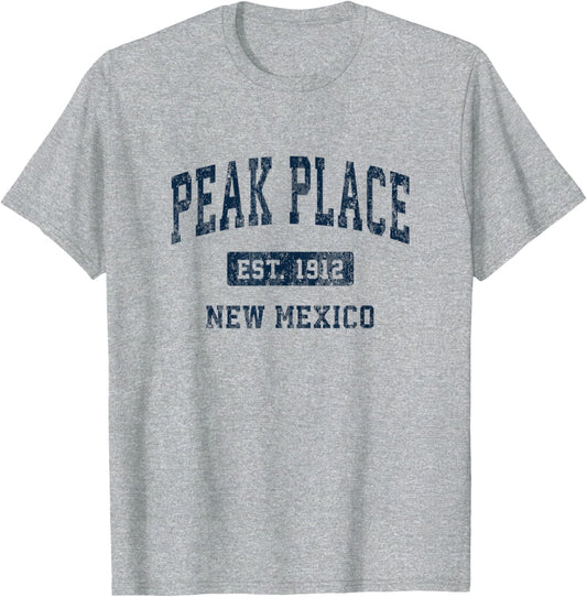 Peak Place New Mexico NM Vintage Athletic Sports Design Apparel | US Viral Pick | Daily Wear Essential
