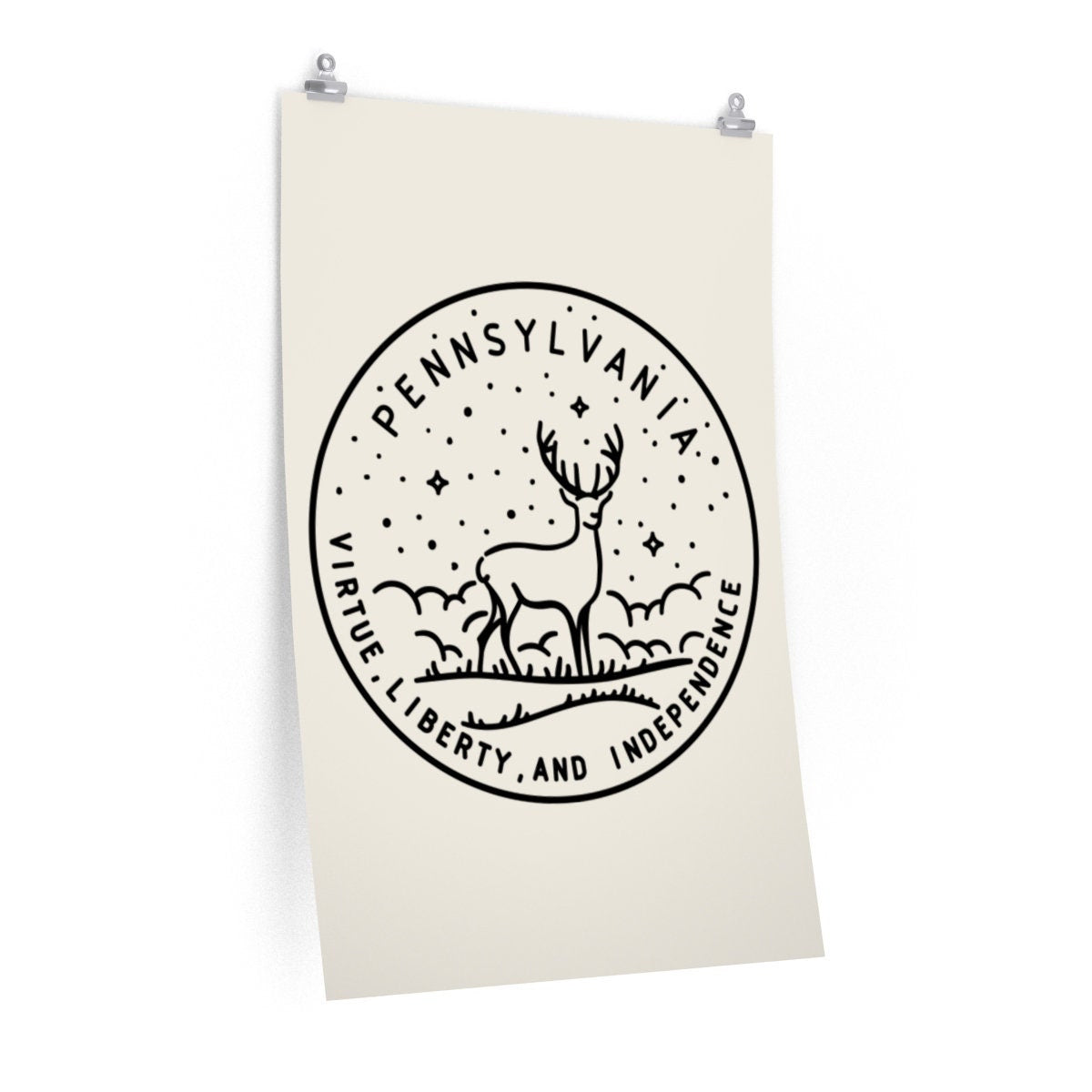 Pennsylvania Poster State Design Pennsylvania Print Picture Hand Drawn Art Personalization Available Graphic Tee – Feel-Good Design · Must-Have Style