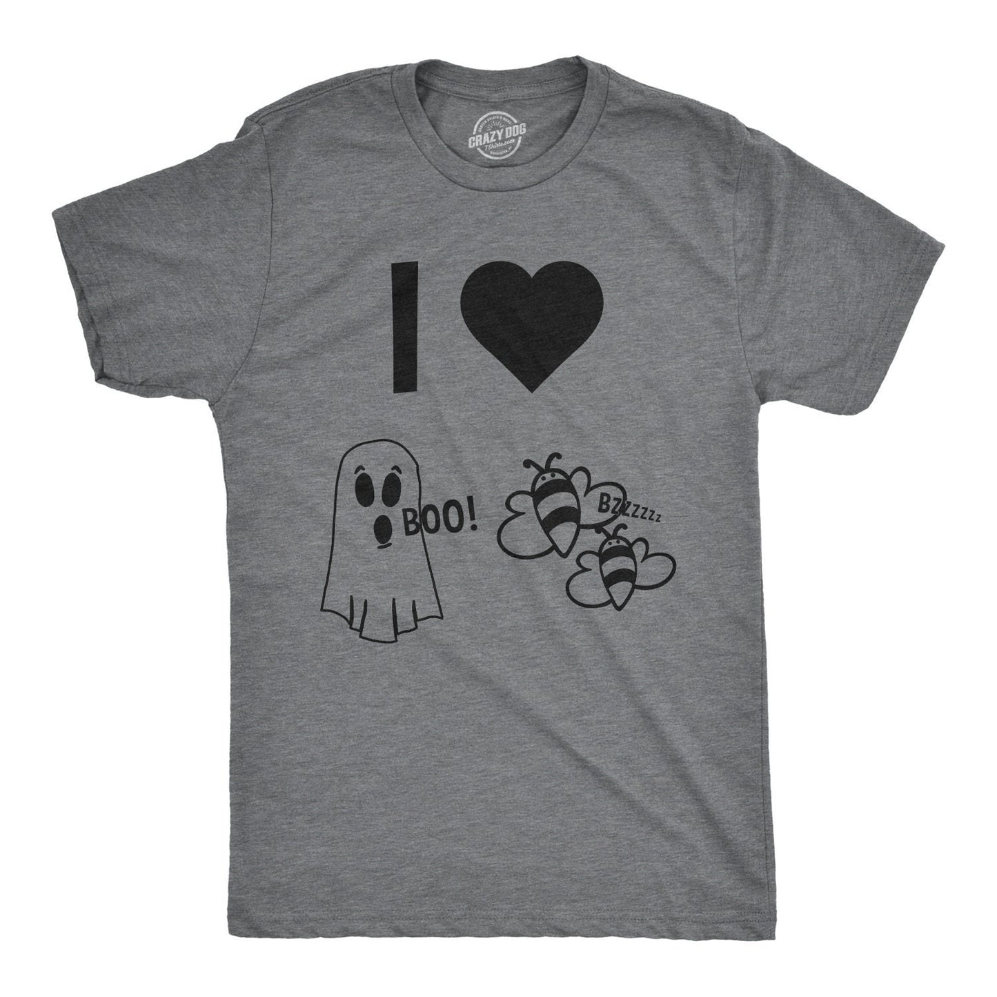 Funny Halloween Shirt I Heart Boo Bees Mens Funny Halloween Shirt Funny Ghost shirts Funny Halloween Costumes Bee Costume I heartPuns Graphic Tee – Soft Feel · Trending Graphic Apparel