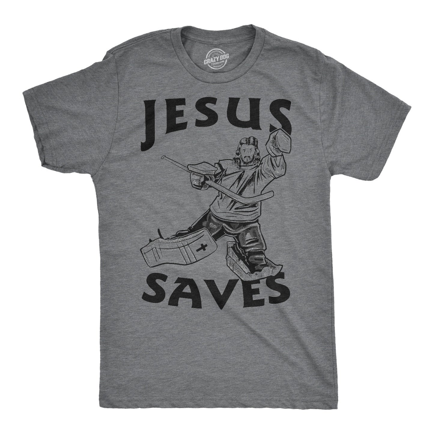 Jesus Saves Hockey T Shirt Mens Hockey Shirt Mens Sports T Shirt Sports Tee Gifts for Guys Gift for Hockey Player Jesus Shirt Goalie Graphic Tee – Easygoing Wear · Trending Graphic Apparel