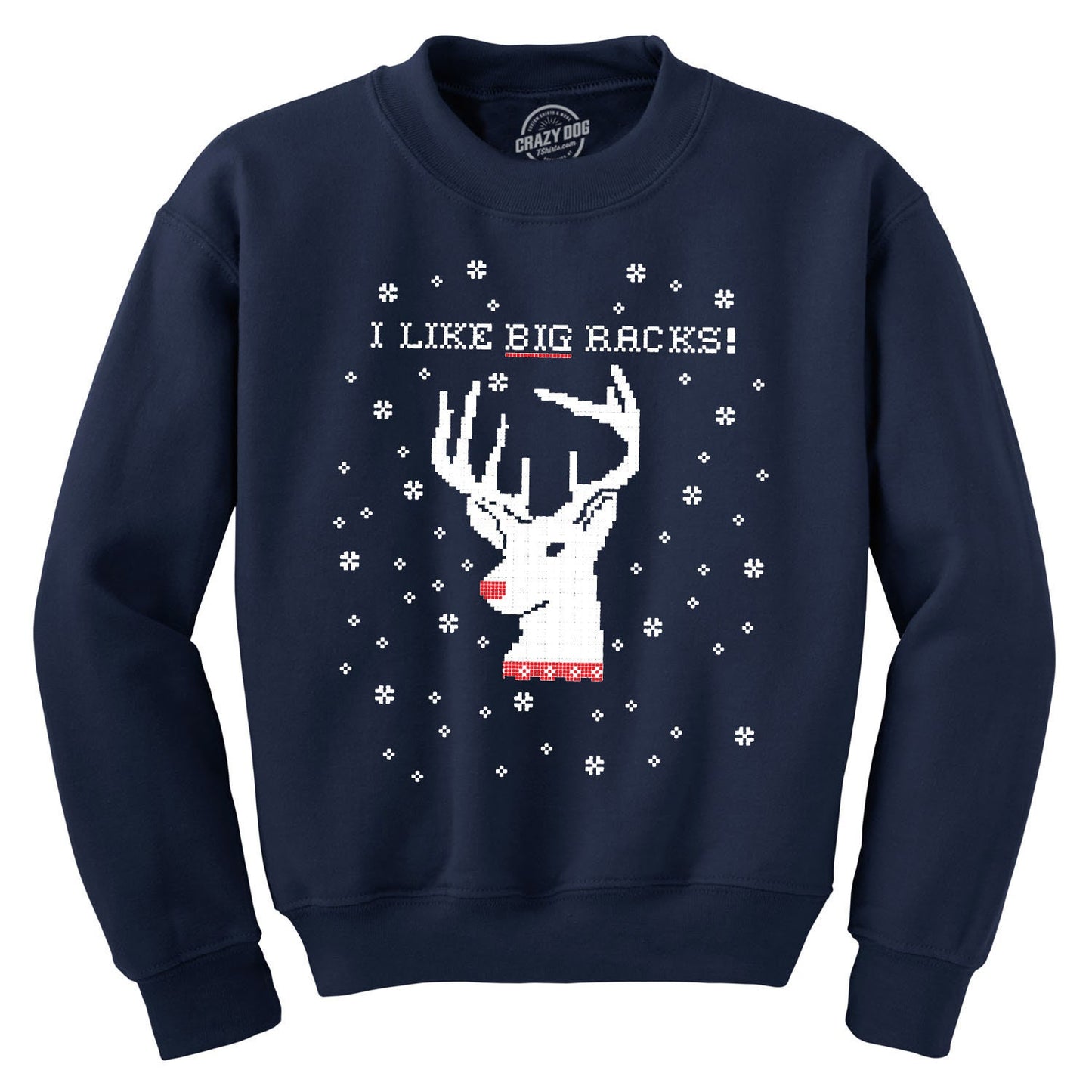 Ugly Sweater Ugly Christmas Sweatshirt Big Racks Sweatshirts Ugly Sweater Party Hunter Sweater Reindeer Sweater Men Sweatshirt – Feel-Good Design · Must-Have Style