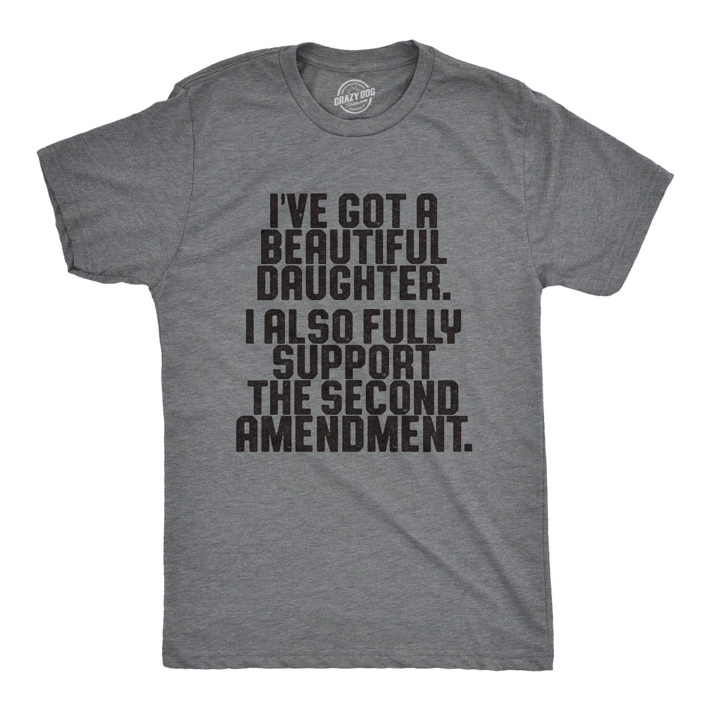 Dad Daughter Shirt Funny Mens Tshirt Tshirt for Dads Fathers Day Gift Beautiful Daughter Second Amendment T Shirt Gun Owner Tshirts Graphic Tee – Fan Favorite · Perfect For Daily Wear