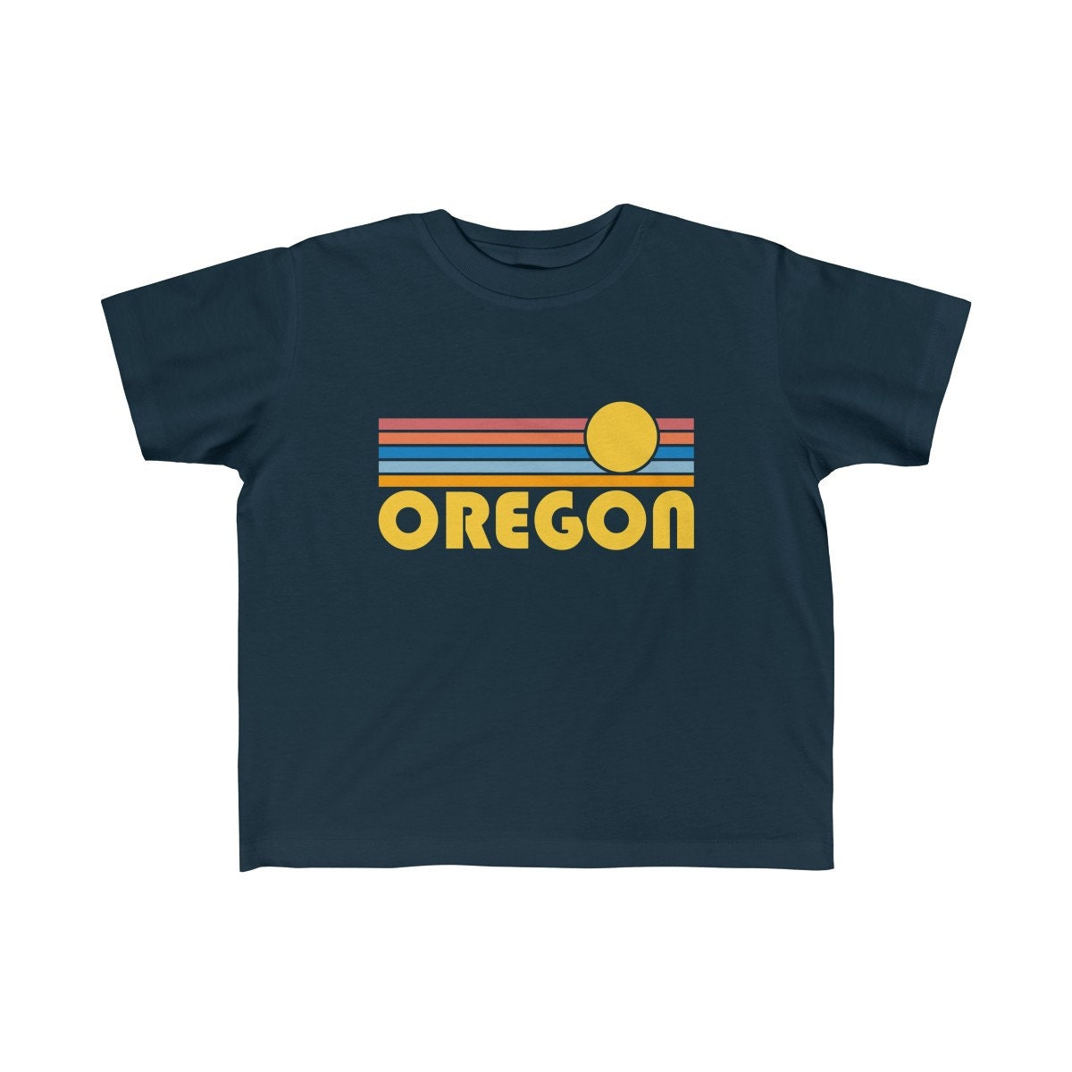 Oregon Toddler Shirt Retro Sunrise Oregon Kid39s TShirt Personalization Available Graphic Tee – Feel-Good Design · Must-Have Style