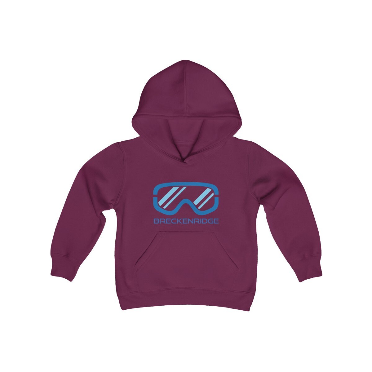 Breckenridge Colorado Youth Hoodie Sweatshirt Ski Snowboard Goggles Breckenridge Youth Sweatshirt Hoodie – Everyday Comfort · High-Quality Print