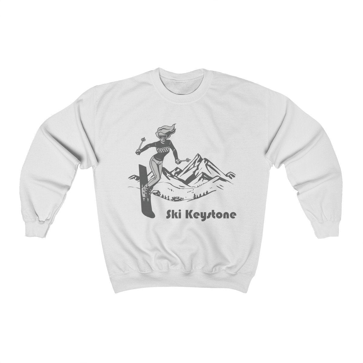 Keystone Colorado Sweatshirt Retro Ski Unisex Keystone Sweatshirt Personalization Available Sweatshirt – Soft Feel · Perfect For Daily Wear