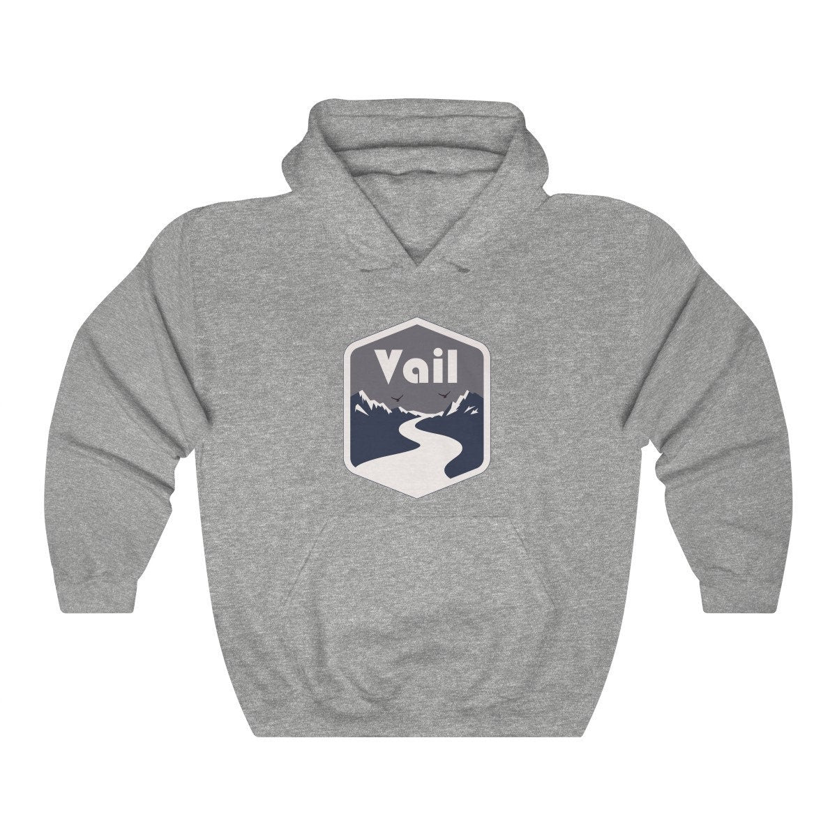 Vail Colorado Hoodie Unisex Mountain Road Hooded Vail Sweatshirt Personalization Available Hoodie – Fan Favorite · Must-Have Style