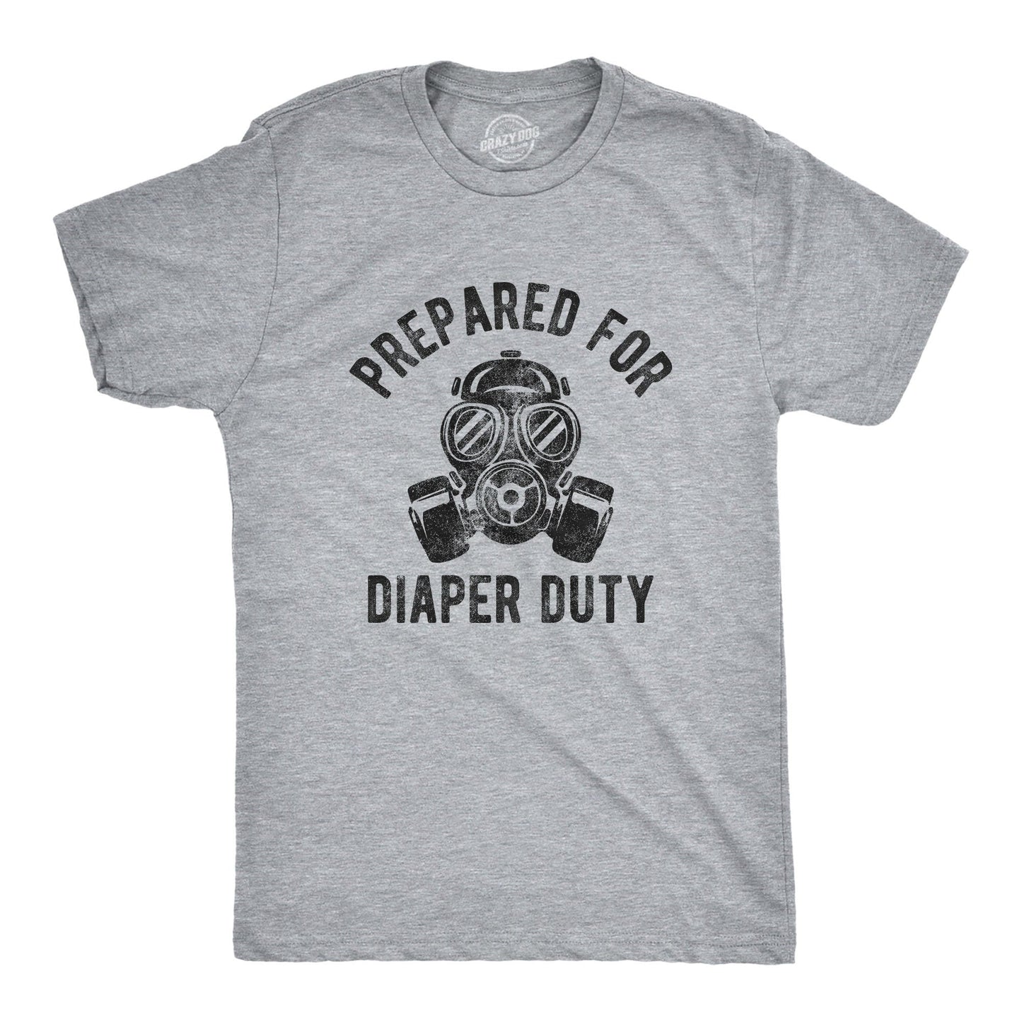 Prepare For Diaper Duty Mens Funny Shirt Tee For Dad Fathers Day Gift Best Dad Shirt New Year Daddy Shirt New Daddy Shirts Gas Masks Graphic Tee – Fan Favorite · Perfect For Daily Wear