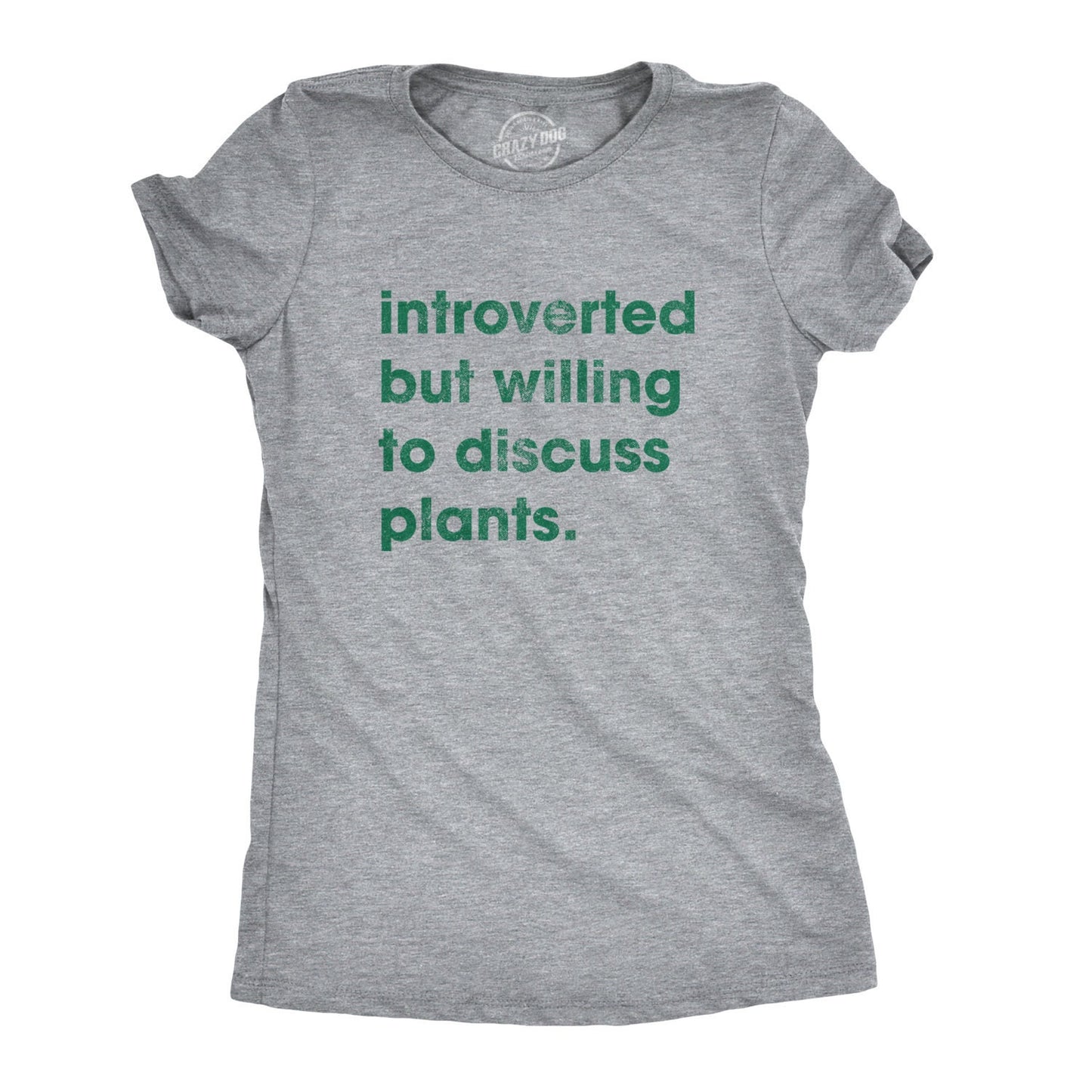 Introverted Willing To Discuss PlantsSarcastic Gardeners GiftsI Love Gardening ShirtFunny Mom Botany ShirtGarden Plant TShirtsOutdoors Graphic Tee – Feel-Good Design · High-Quality Print